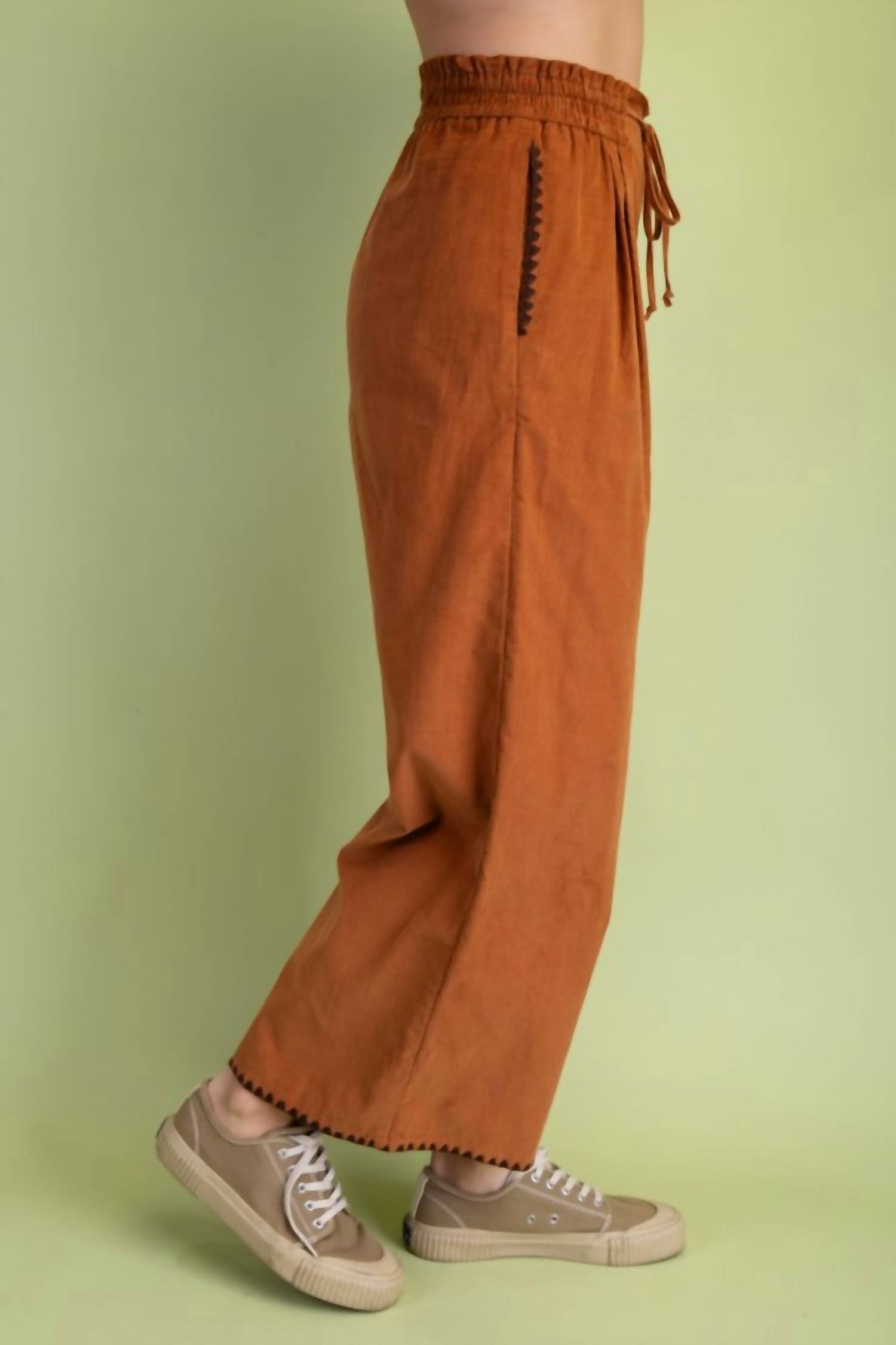 Gigio - Corduroy Relaxed Fit Pants