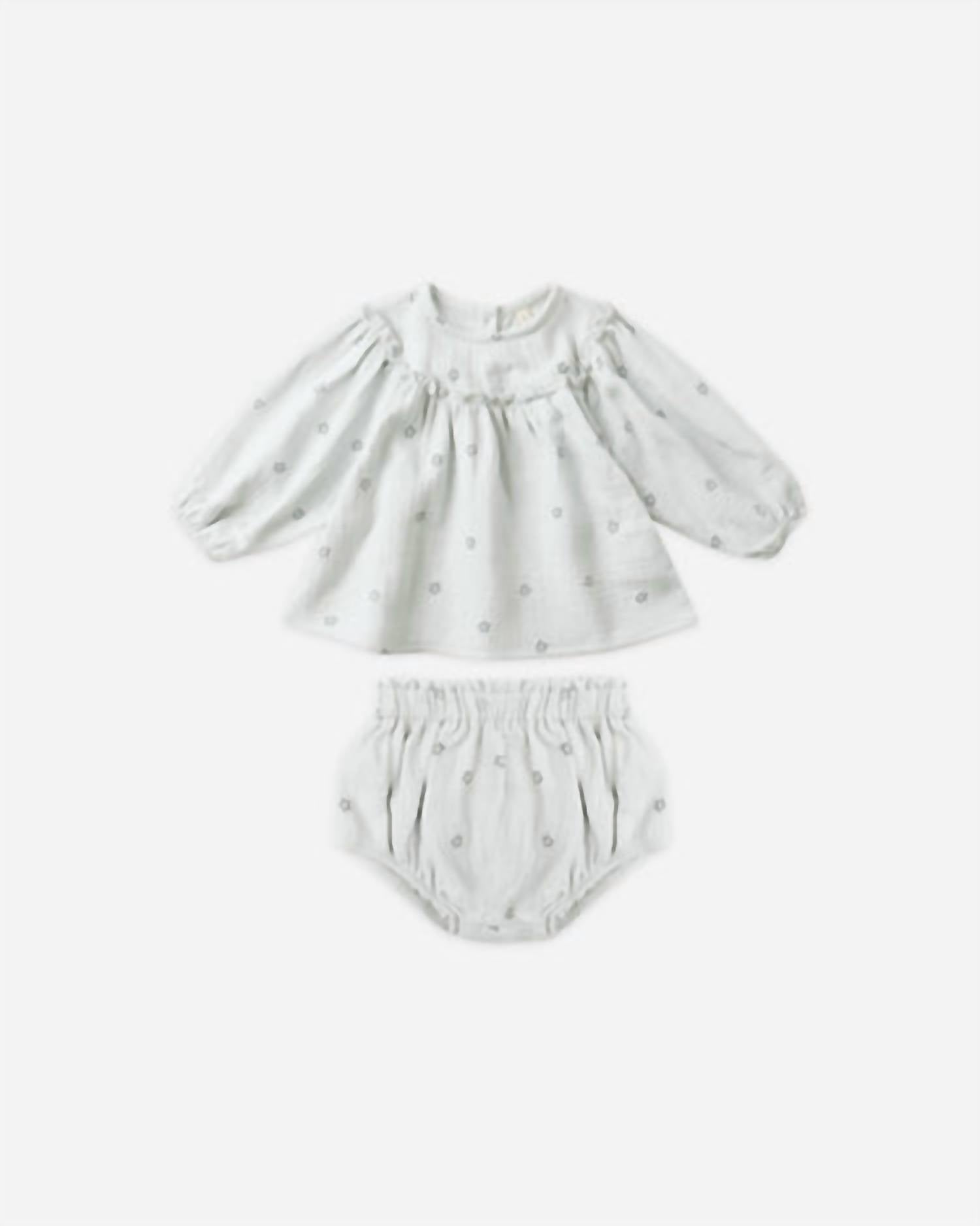 Quincy Mae Girls' Mia Top And Bloomer Set in twinkle - item