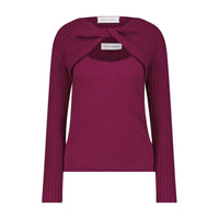 Marina Moscone - Twisted Front Pullover Top
