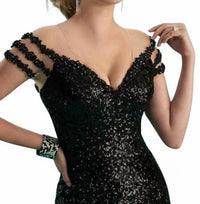 Mary'S Bridal - All Over Sequins Fit Flare Evening Gown