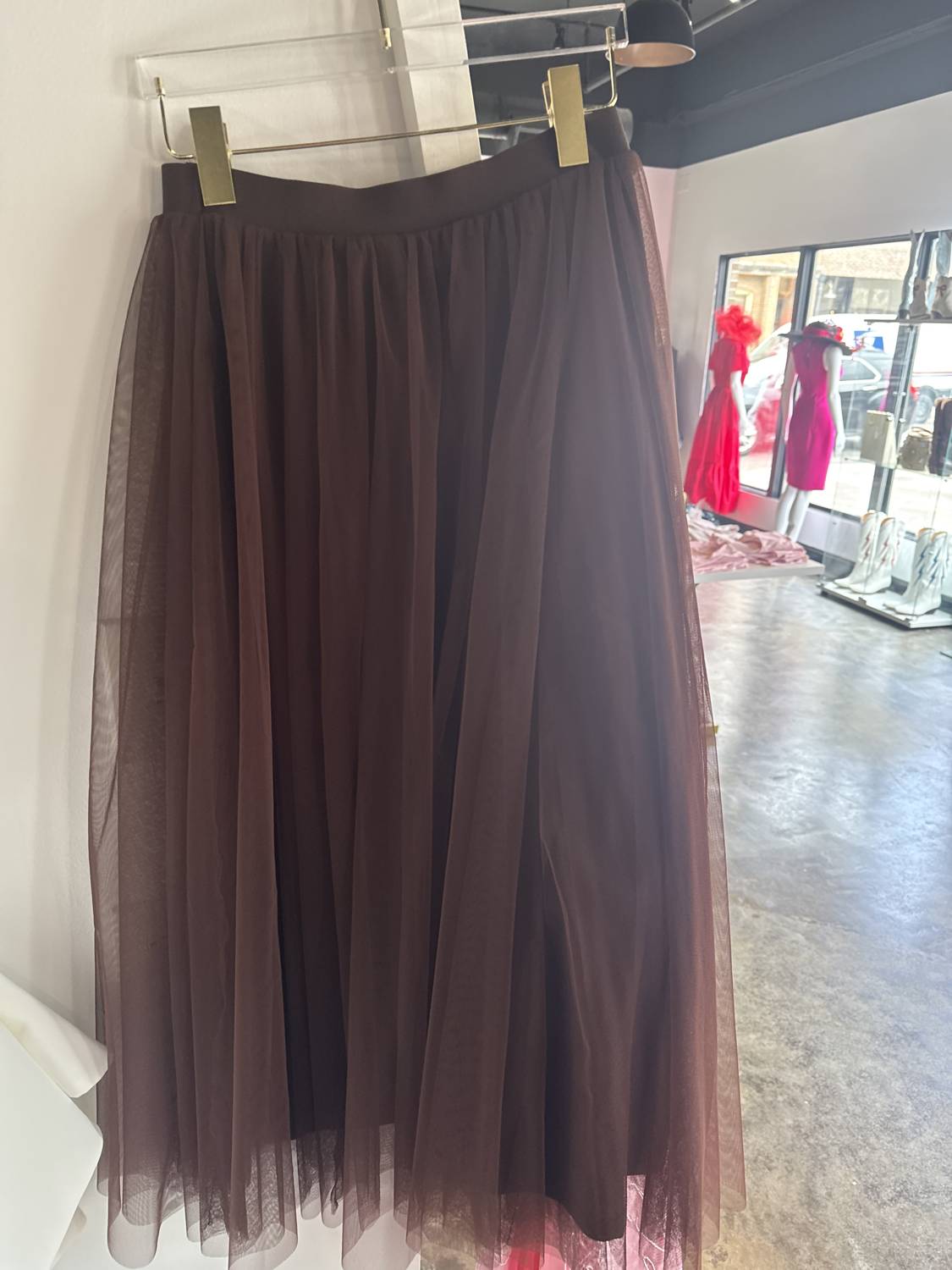 Elan - Women's Tulle midi skirt