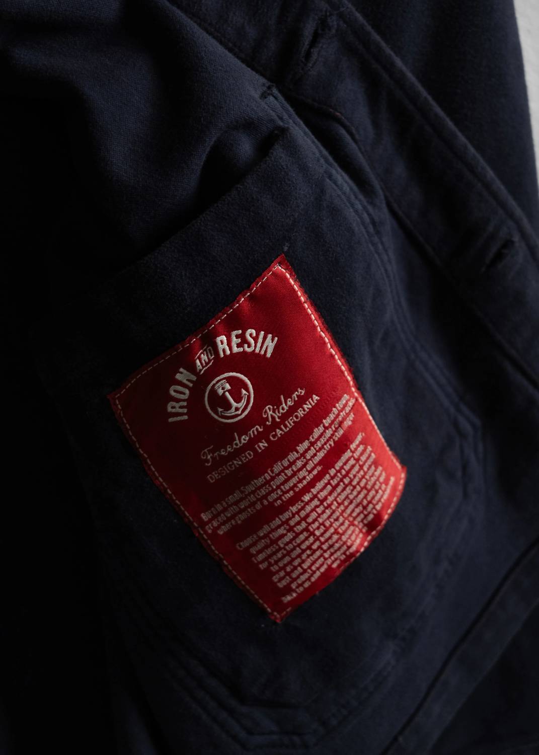 Iron & Resin Men's Worker Moleskin Jacket in navy - men's shirt - alternate view