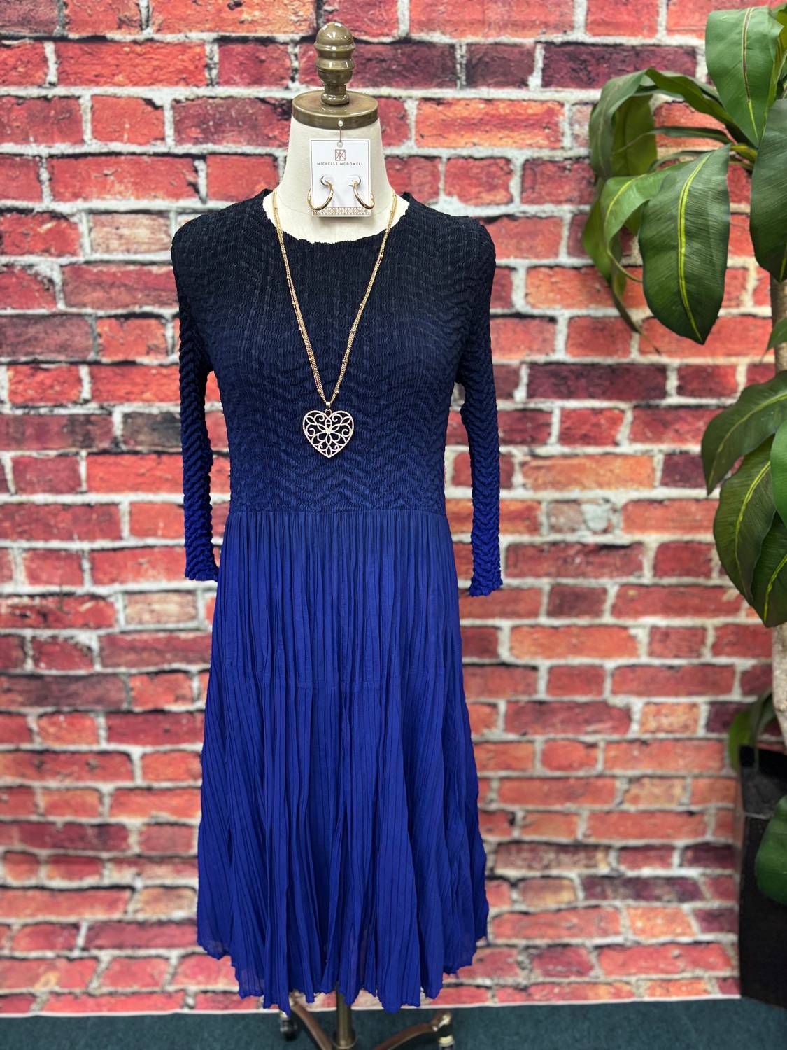 Vanite Couture - Women's Oh Come To Me Long Sleeve Midi Dress