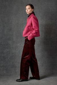 Triona Maura Boxy Tweed Jacket in dusk - women's jacket - alternate view