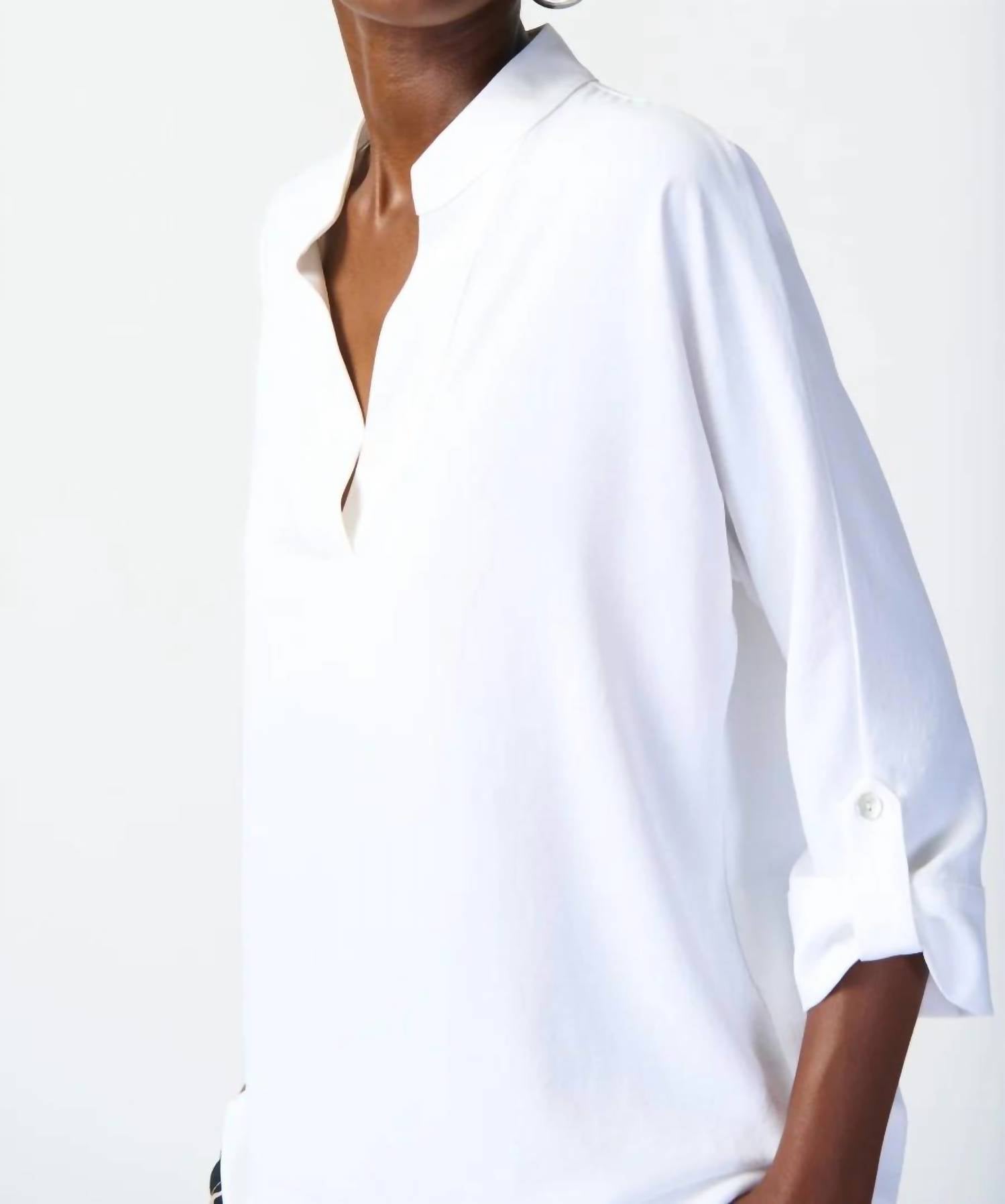 Joseph Ribkoff - Dolman Sleeves Boxy Top