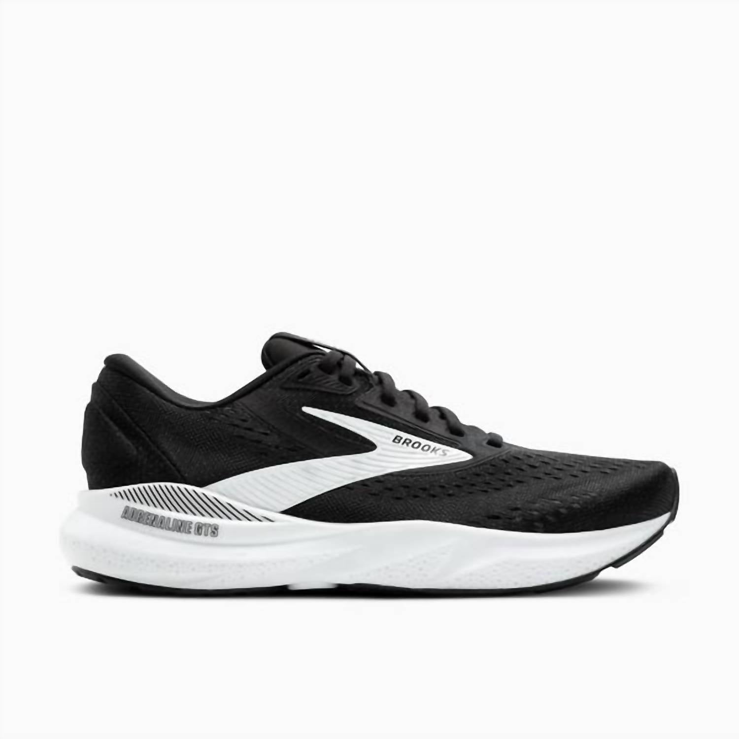 BROOKS Women's Adrenaline Gts 24 Running Sneakers in black white - women's shoe