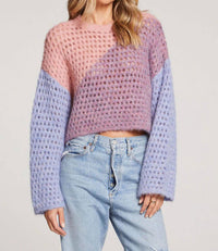 Saltwater Luxe - Kourt Colorblock Open Weave Sweater