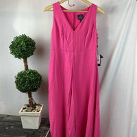 Adrianna Papell - Tonal Overlay Jumpsuit Midi Dress