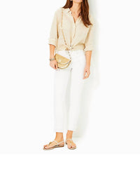 Lilly Pulitzer - Sea View Linen Button Down Top