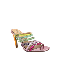 Exe - Women's Victoria Strap Crystal Buckle Heels