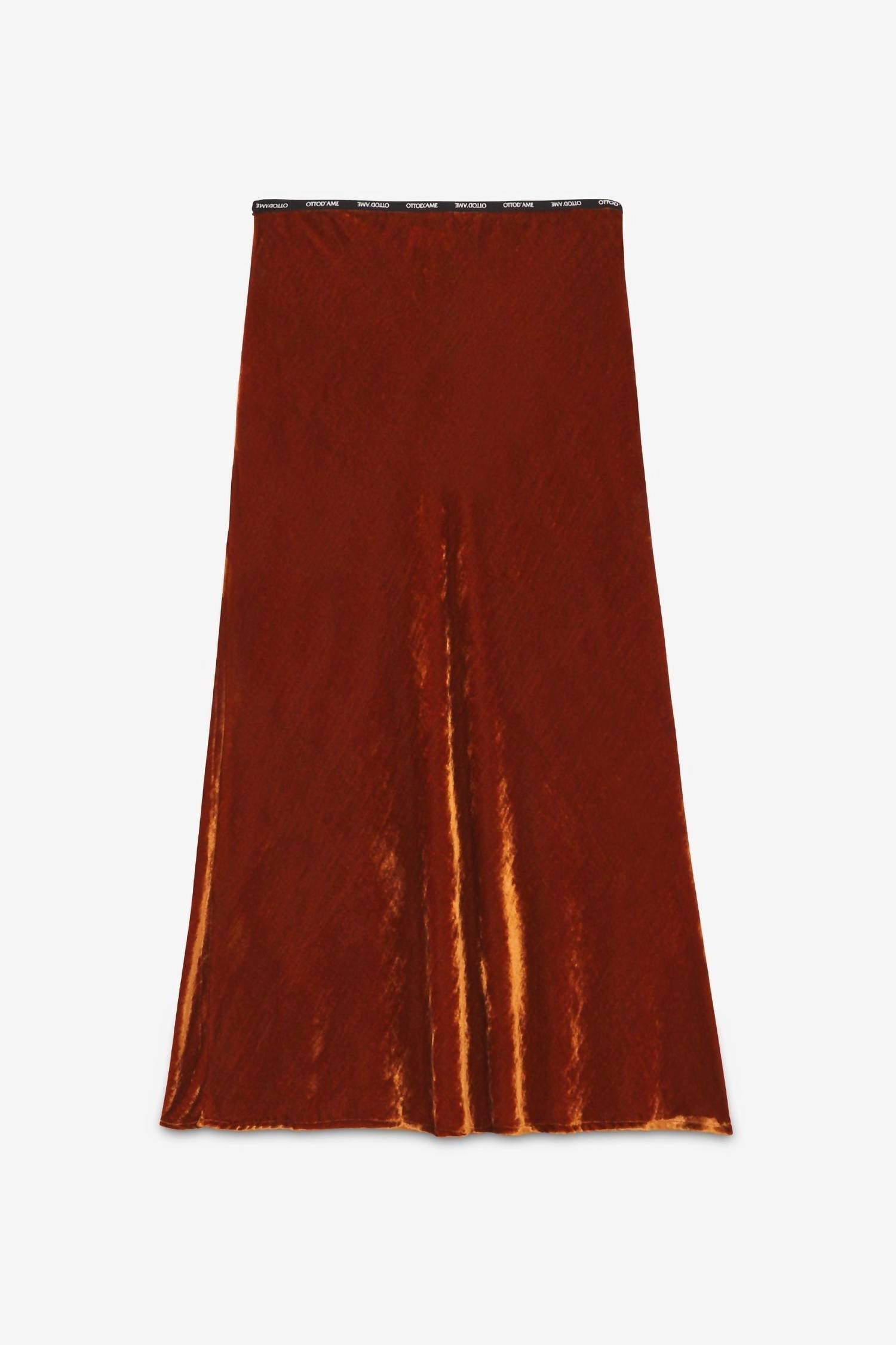 Ottod'Ame - Crushed Velvet Skirt