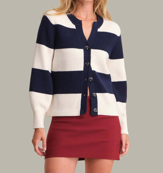 525 America - Lottie Rugby Cardigan