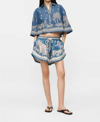 Alemais - Acacia Cropped Shirt