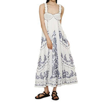 Alemais - Hazel Smocked Embroidered Dress
