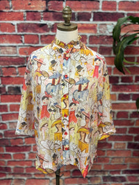 Terra - Women's Artistic Muse Button-down Top