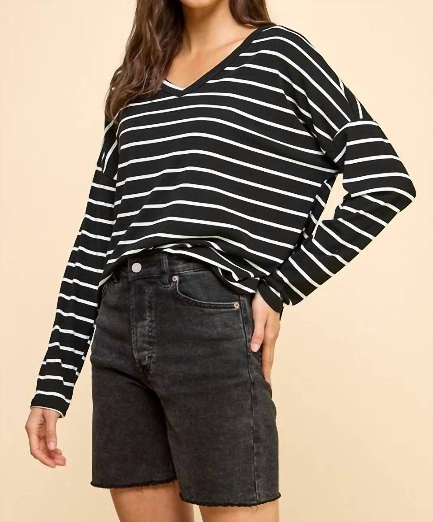 Les Amis - Basic Striped Top