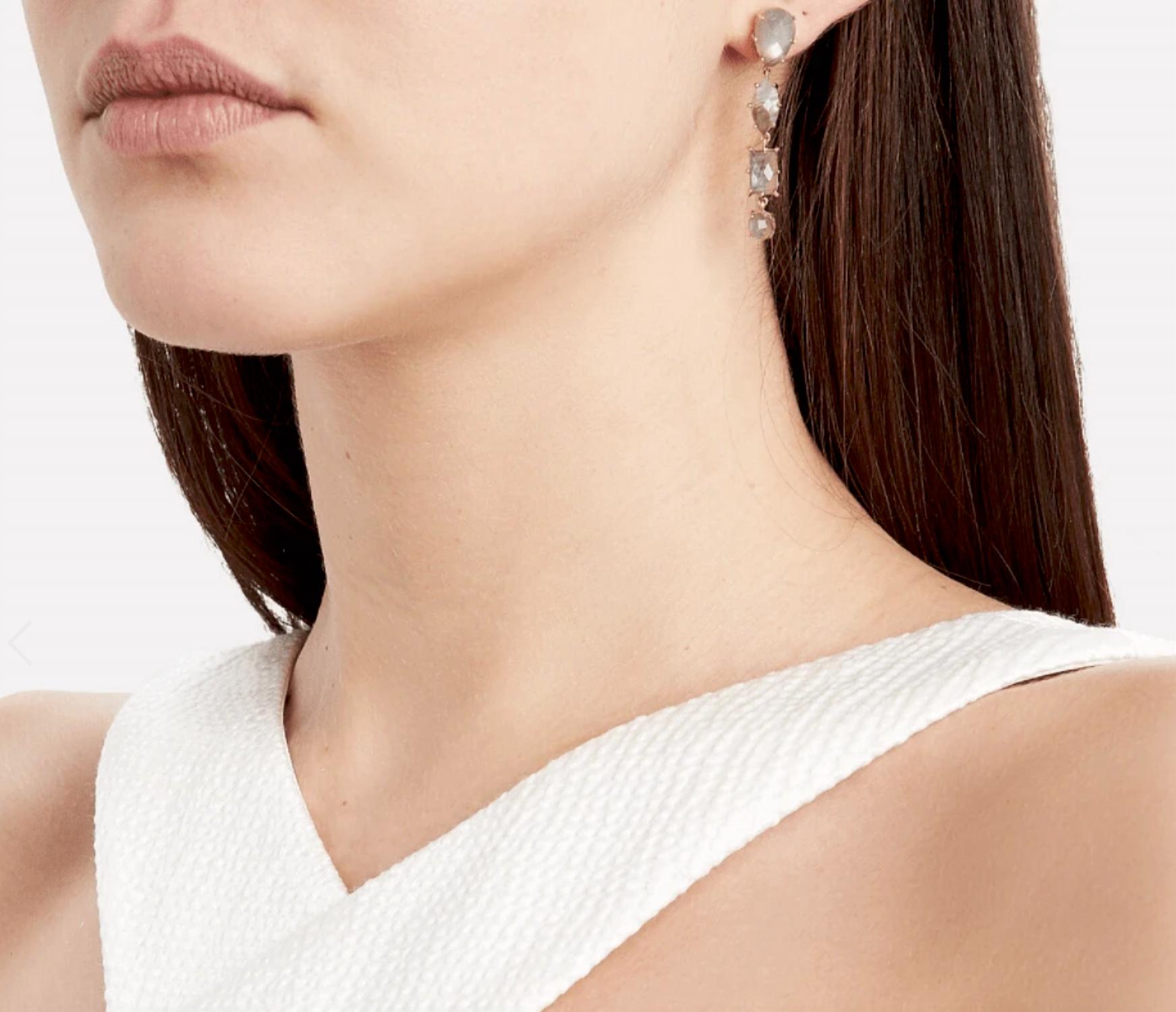 Ela Rae - Mismatch Dangle Gemstone Earrings