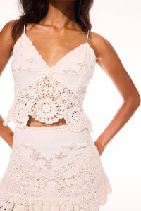 Loveshackfancy - Pellier Crochet Sleeveless Top