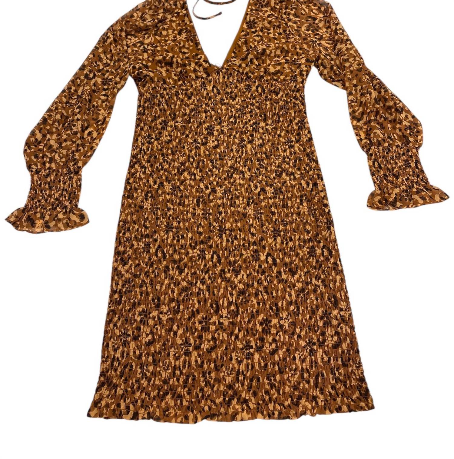 STEVE MADDEN Patterned Smock Dress in brown - women's dress - view 4