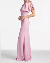SACHIN & BABI Aubrey One-shoulder Gown in mauve - women's dress - detail view