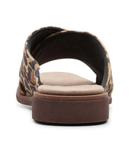 Clarks Women's Declan Ivy Sandal in tan leopard suede - women's sandal - alternate view