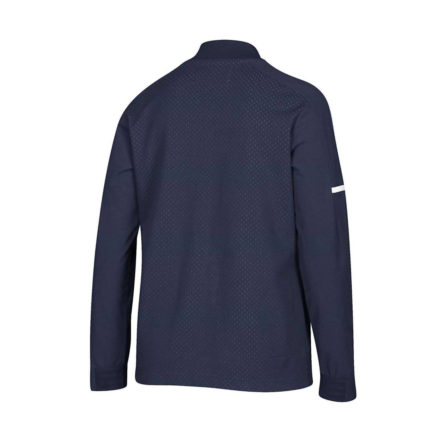 adidas Women's Squad Bomber Jacket in collegiate navy - women's jacket - detail view