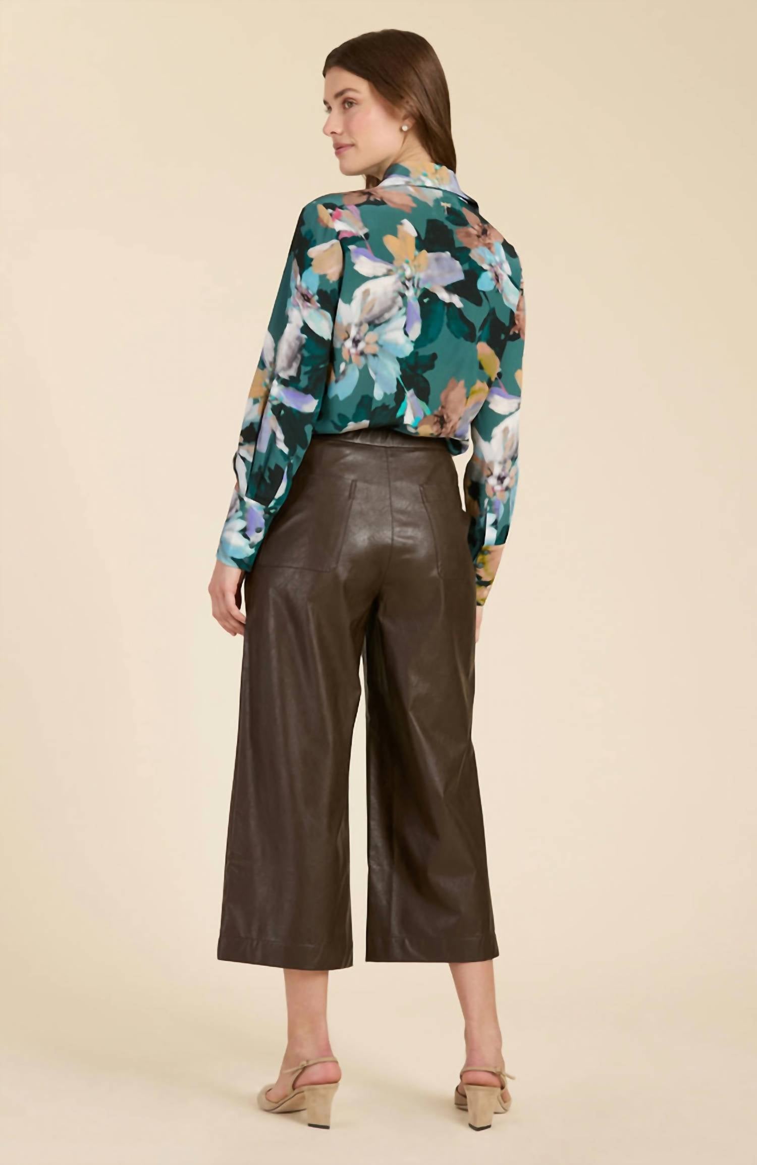 Tyler Boe - Payton Pleather Crop Pants