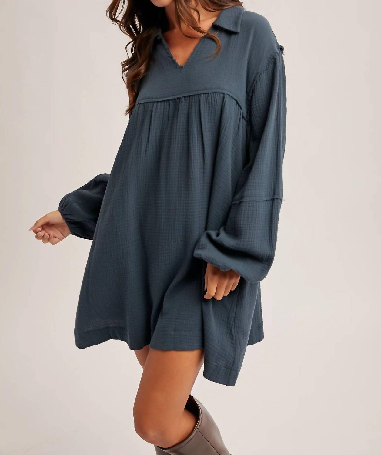 Hem & Thread - Collared Babydoll Dress