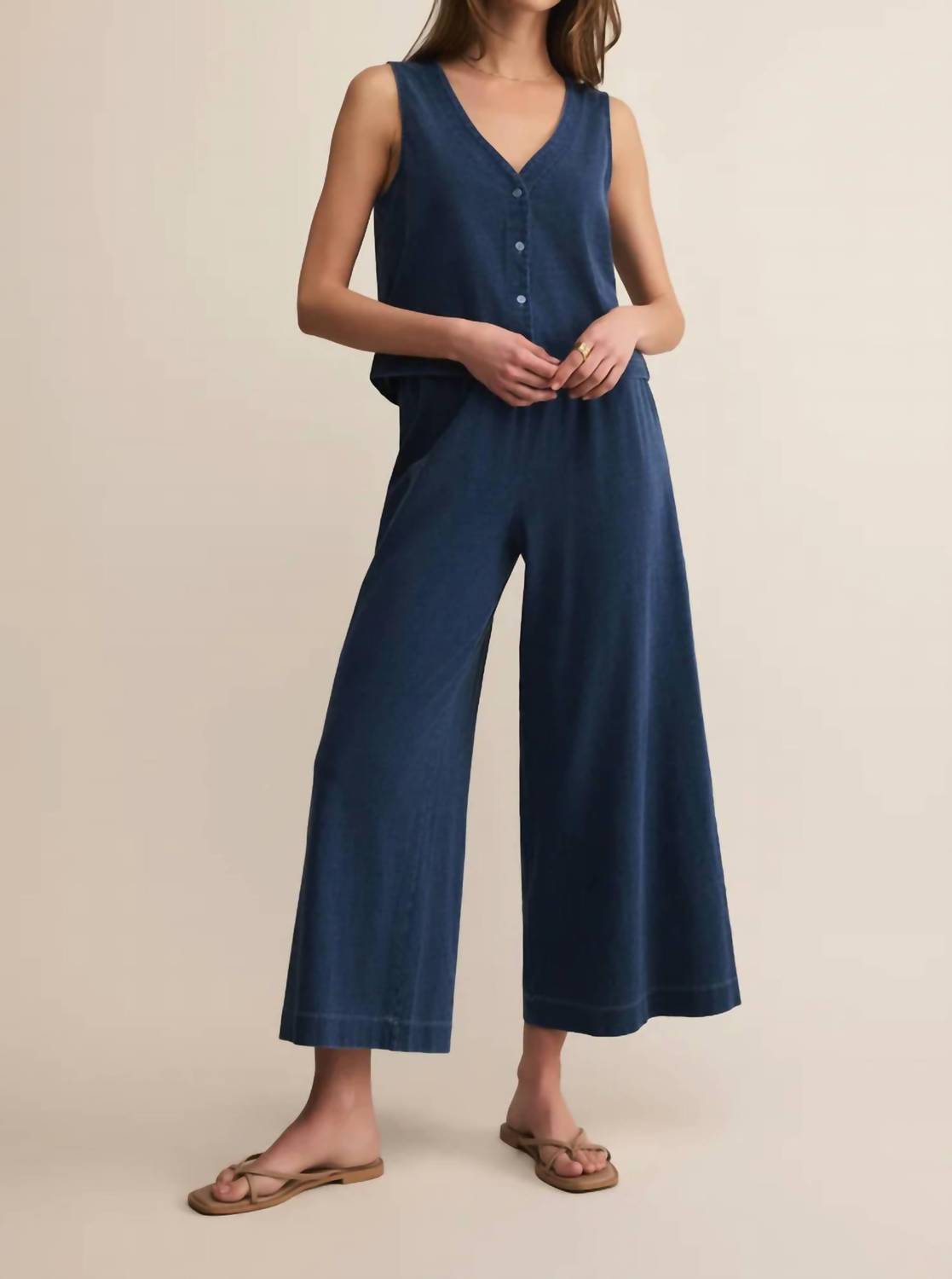 Z Supply - Solace Jersey Denim Top