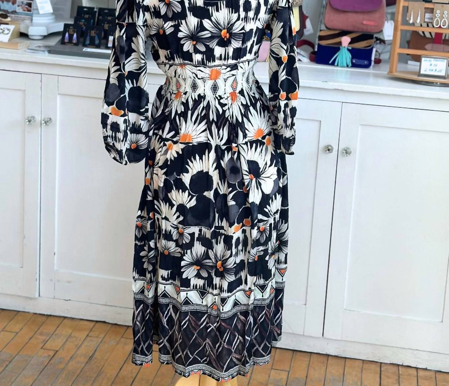 Shana Apparel - Women's Floral Sunflower Dress