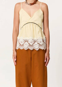 Plan C - Striped Cami With Lace