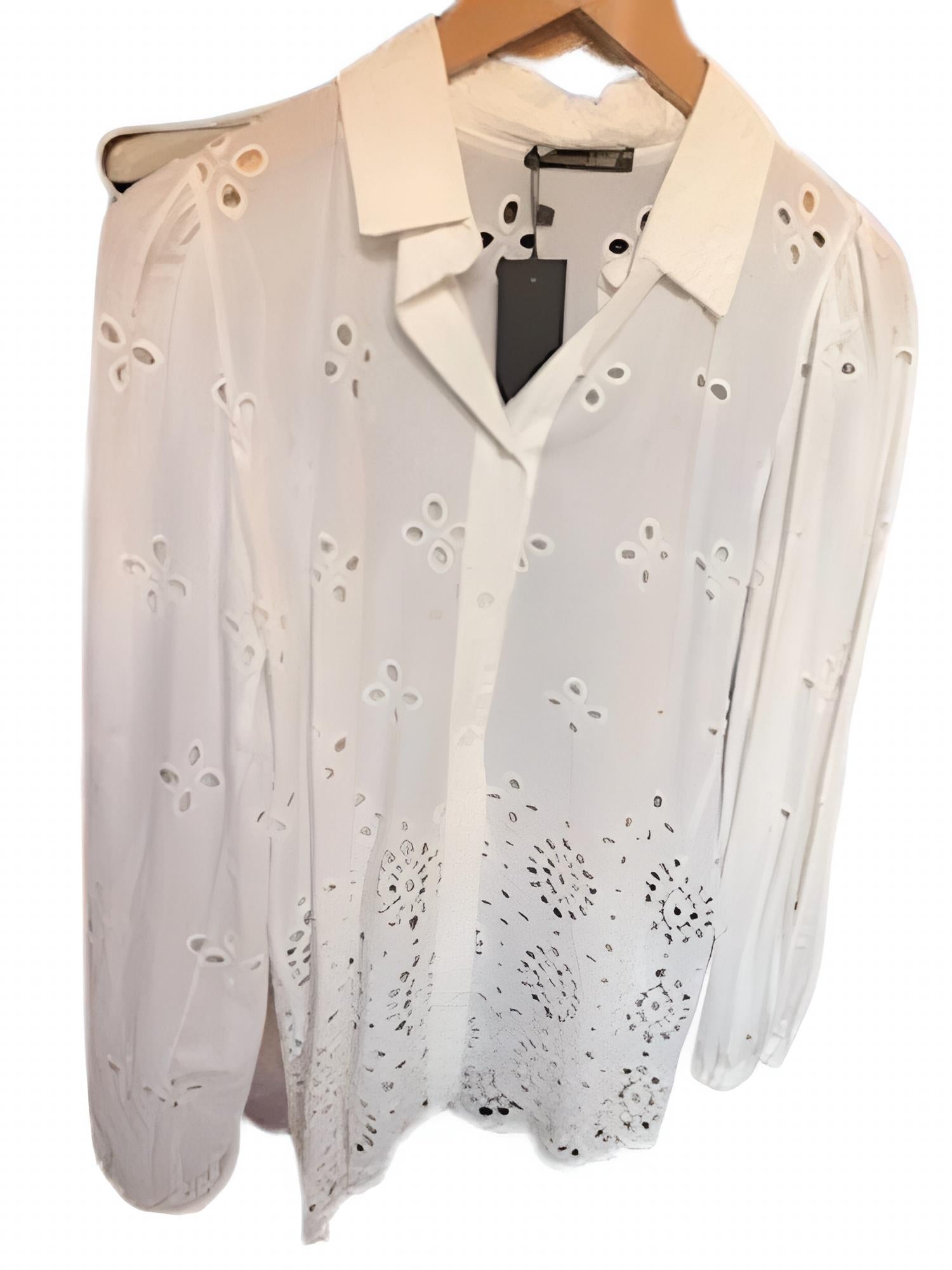 Giorgia Jo - Women's Magen Embroidered Italian Cotton Blouse