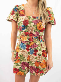Entro - Grandma's Couch Floral Print Romper