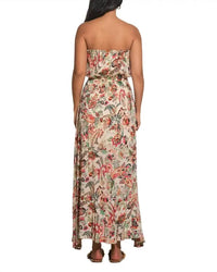 Elan - Floral Strapless Maxi Dress