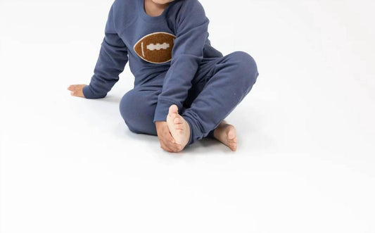 Angel Dear - Footballs Raglan Sweatshirt And Jogger Set