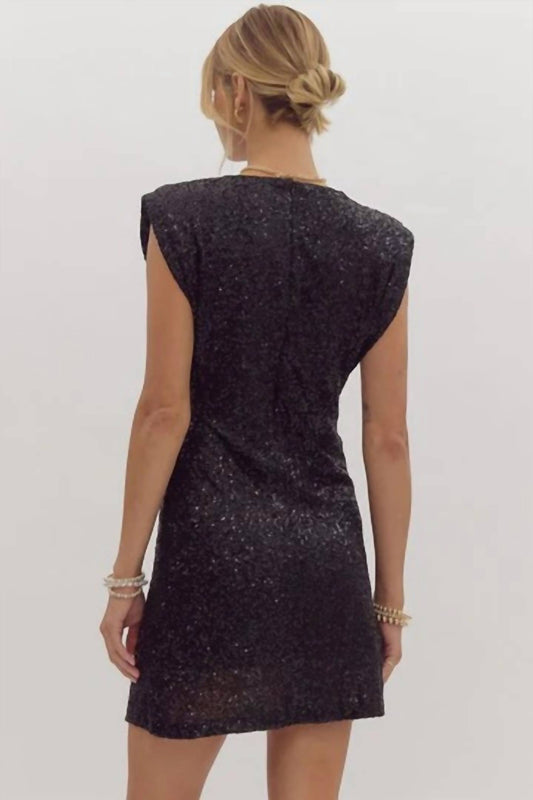 Entro - Classic Holiday Sequin Dress