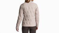 KUHL Firestorm Down Jacket in moon light - women's jacket - detail view