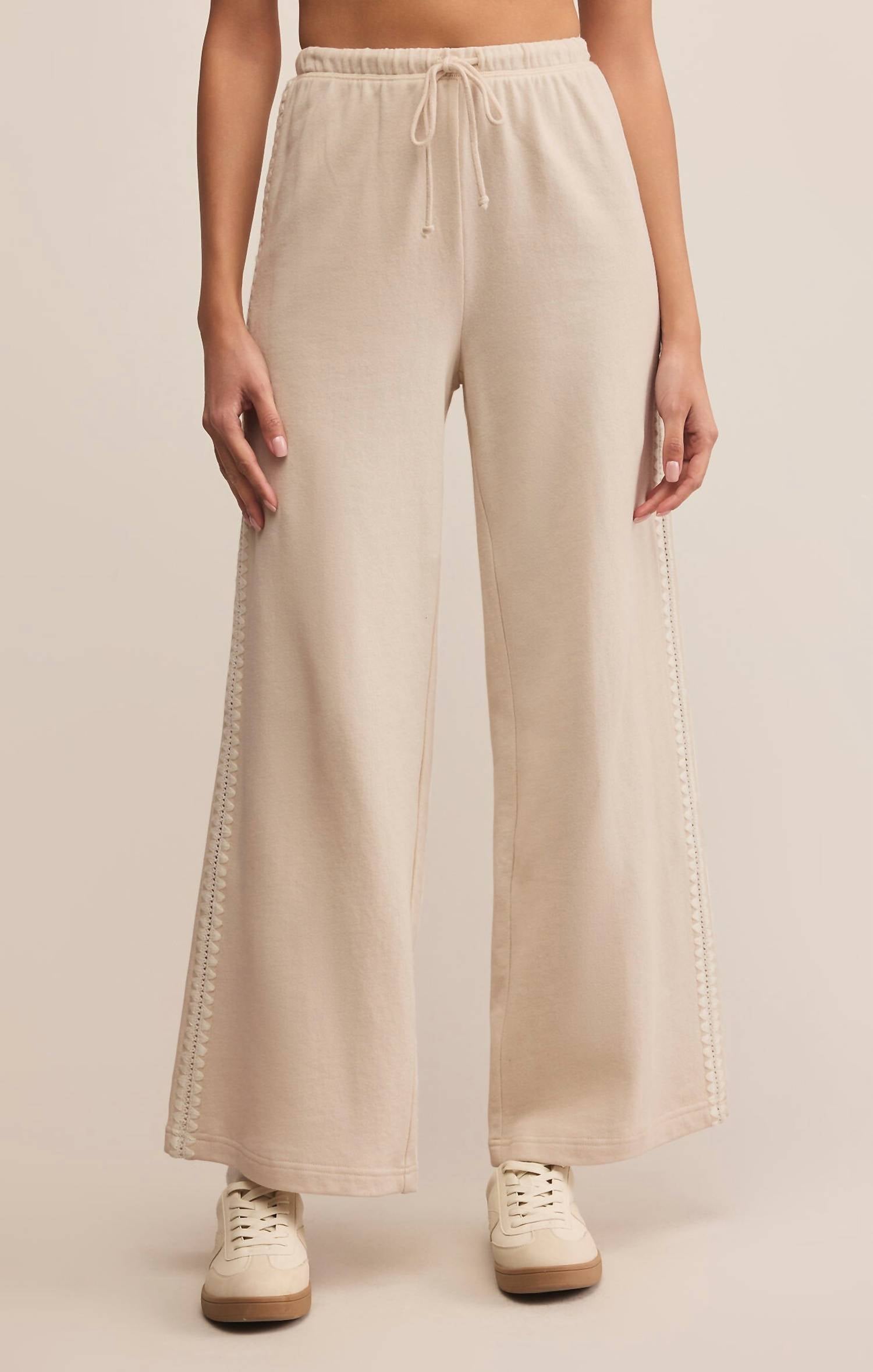 Z Supply Allie Take All Sweatpant in beige - women's pants