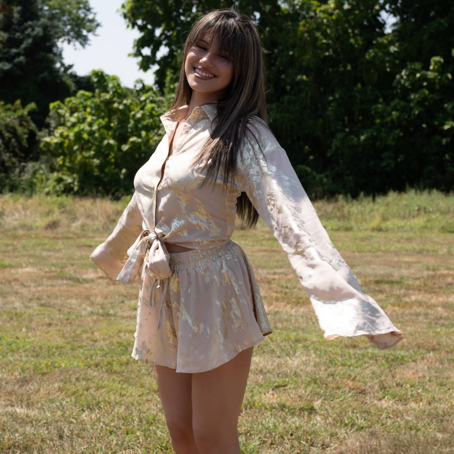 Venti6 - Foiled Dress Short