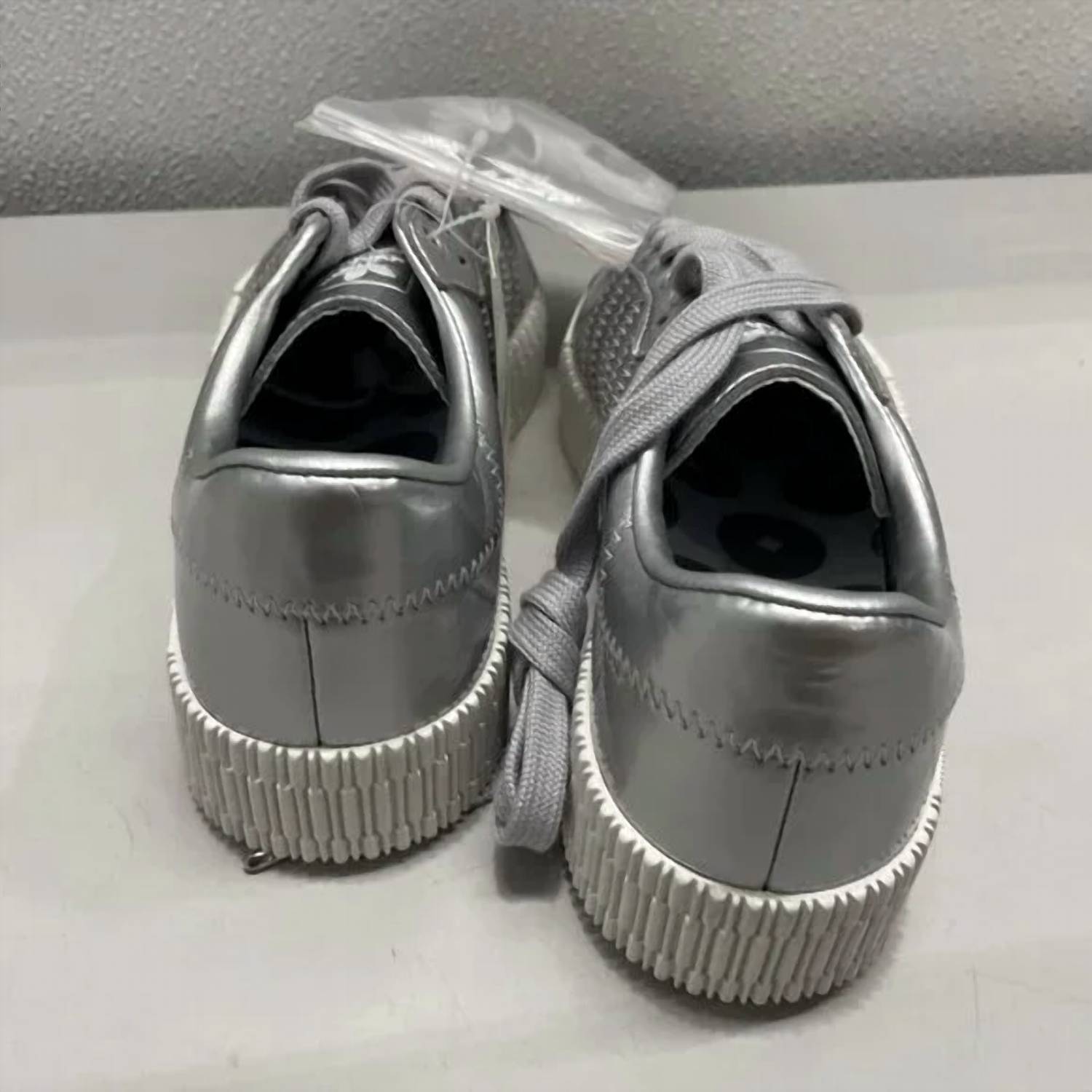 adidas Women's Originals Samba Rose Low Top Comfort Sneaker in silver - women's sneaker - detail view