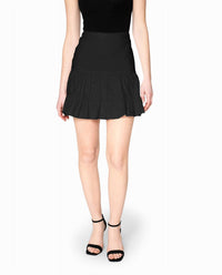 Nicole Miller - Cotton Metal Flounce Mini Skirt