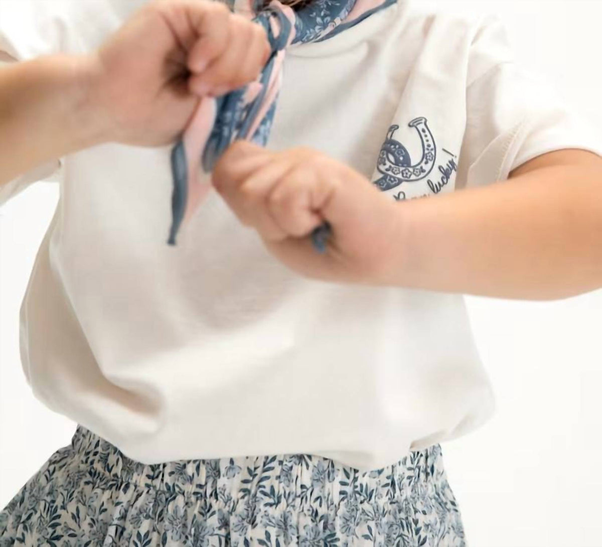 Mayoral - Printed Scarf T-shirt