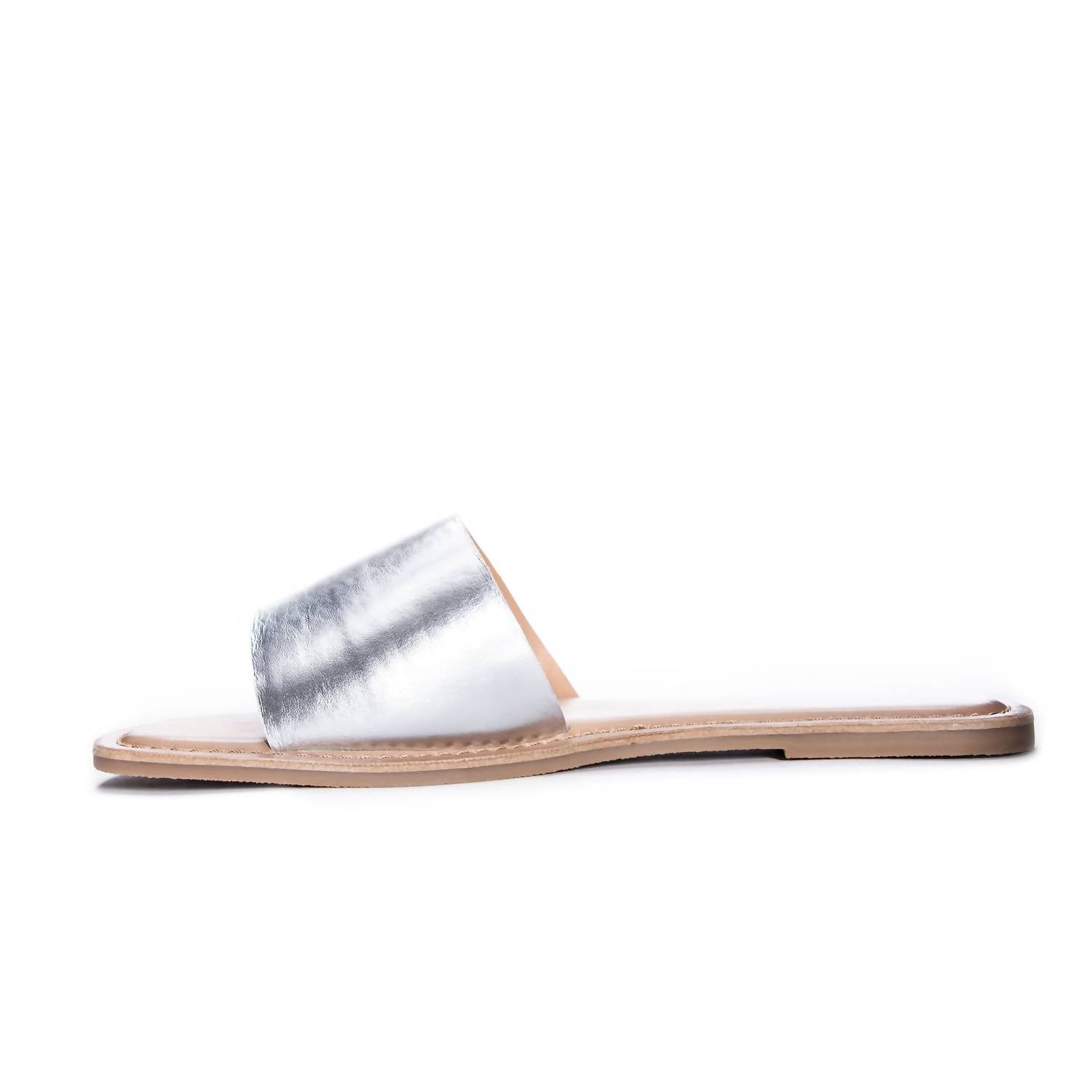 CHINESE LAUNDRY Women's Regina Slide Sandals in silver - women's sandal - alternate view