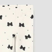 Miles Baby - Girls Glitter Bow Legging