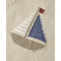 Rylee + Cru Kid's Fisher Romper in sailboat - kids' item - alternate view