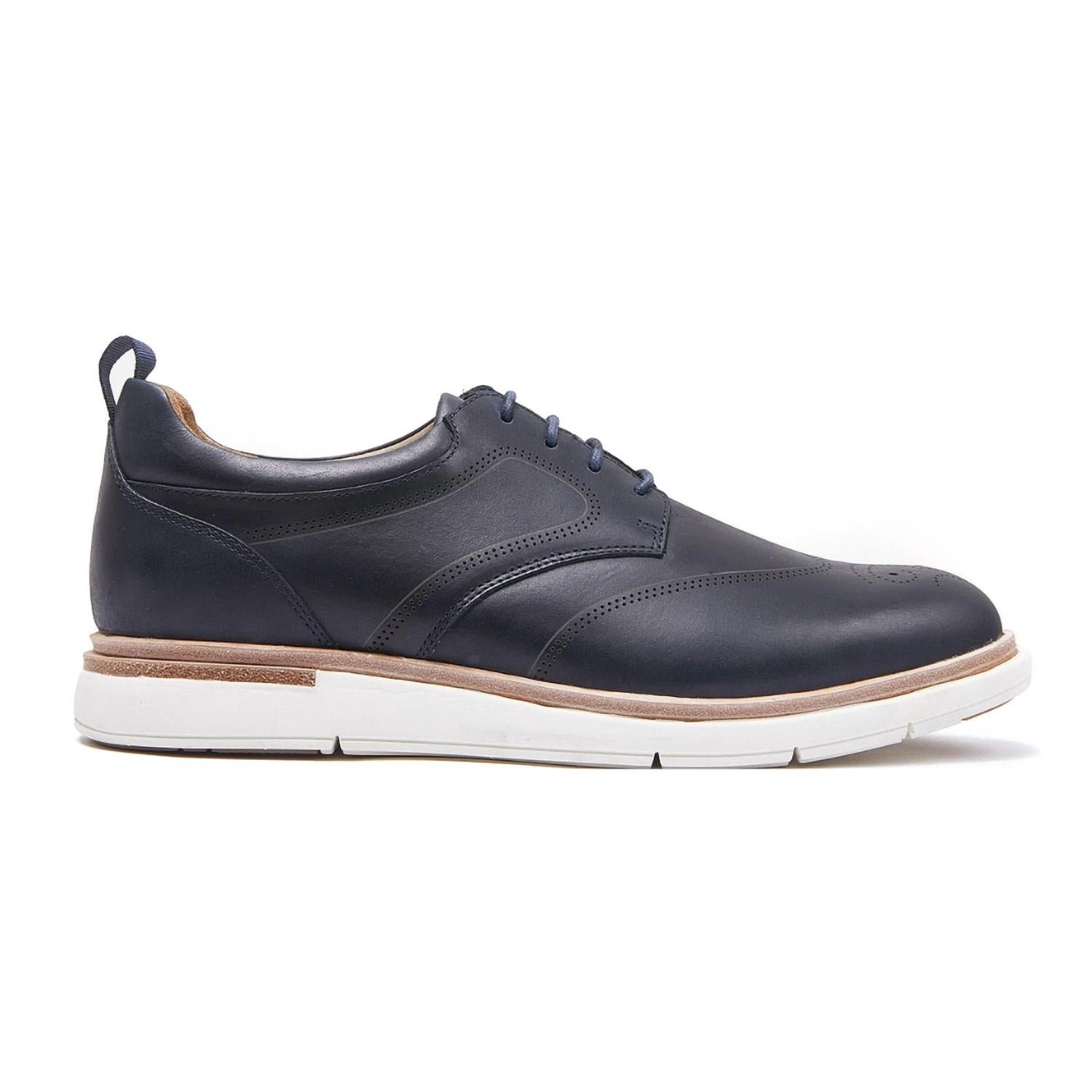 Shooz Wellness - Men's Marine Leather Oxford Brogue Shoes