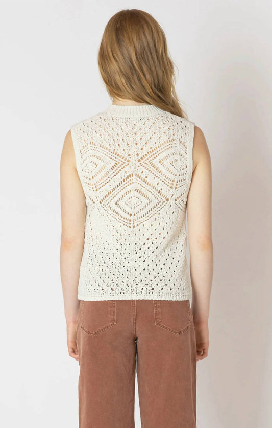 Dex - Patterned Pointelle Sweater