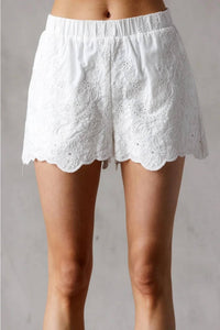 Storia - Floral Eyelet Short