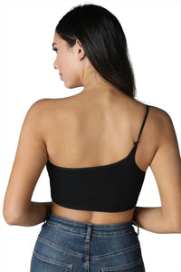 Nikibiki - One Shoulder Ribbed Bralette