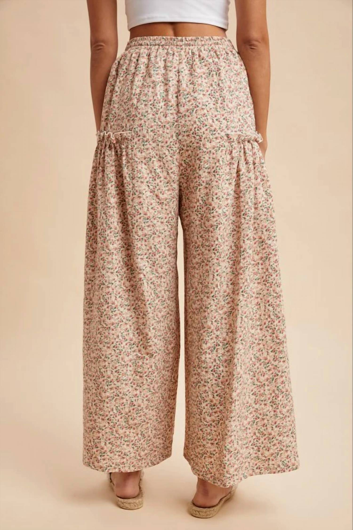 Anniewear - Ditsy Floral Palazzo Pants
